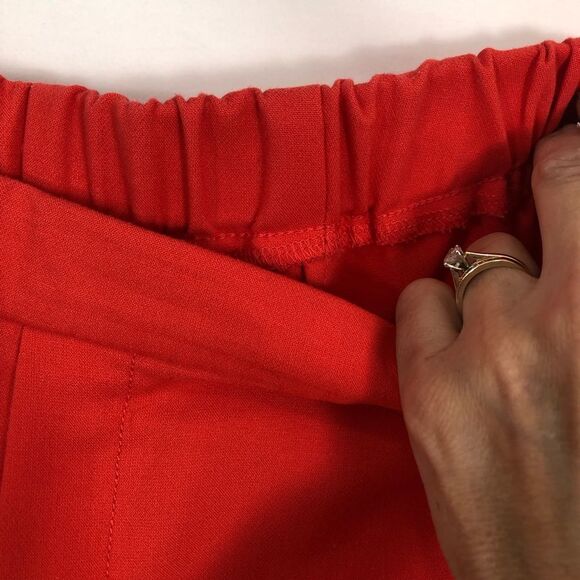 Old Navy Coral Cropped Skimmer Dress Pants Size 8 Casual Office - Picture 6 of 12